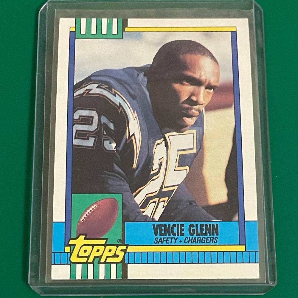 Vencie Glenn #394 1990 Topps Football Trading Card
